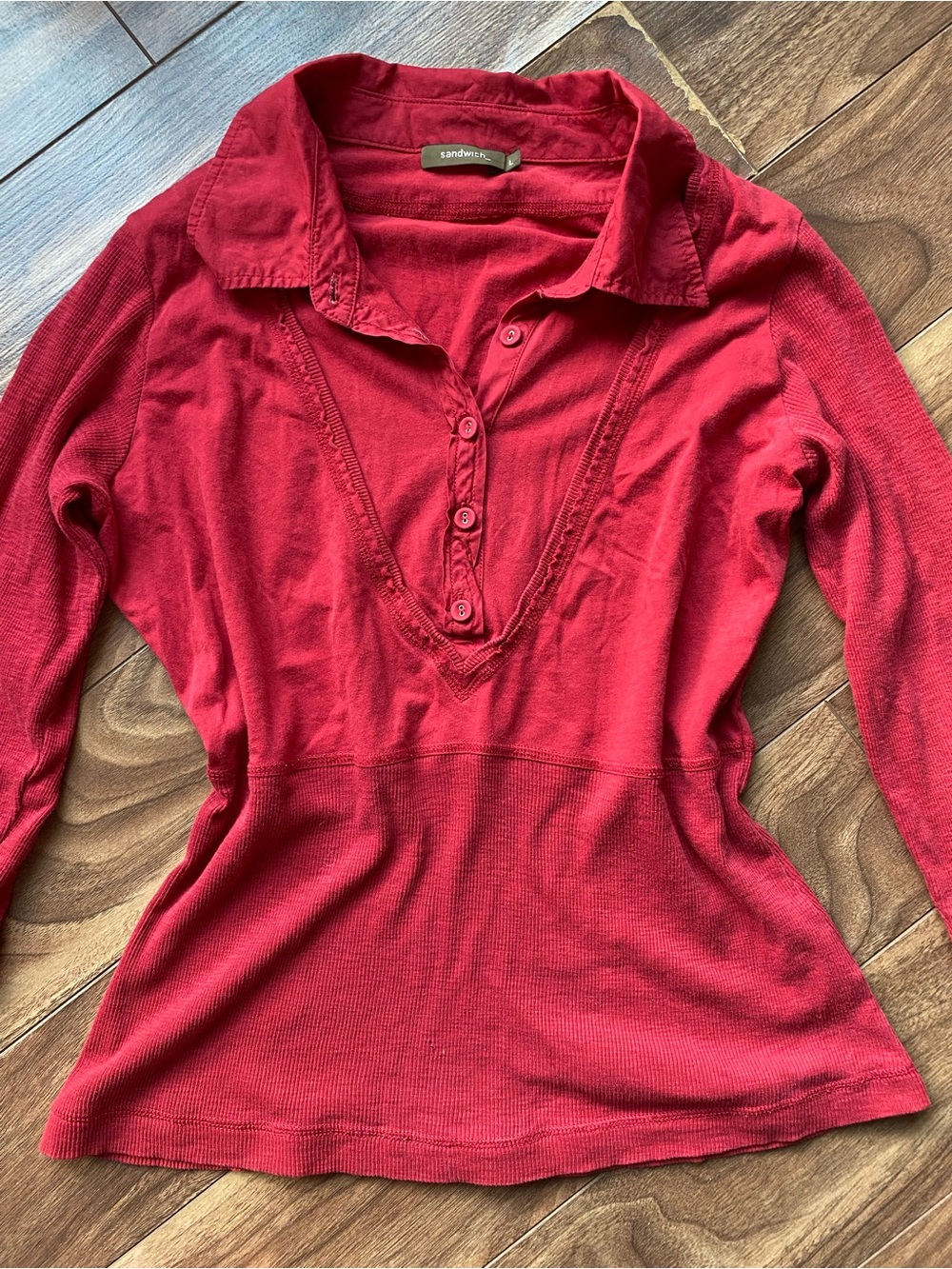 Red button up top